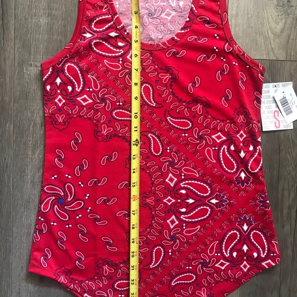 LuLaRoe tank. Size Small. Bandana print. - Picture 8 of 8